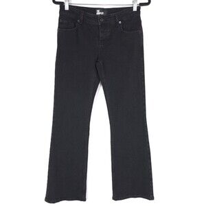 THE KOOPLES Women's New Jeans Stretch Bootcut Flare 26 Black Designer